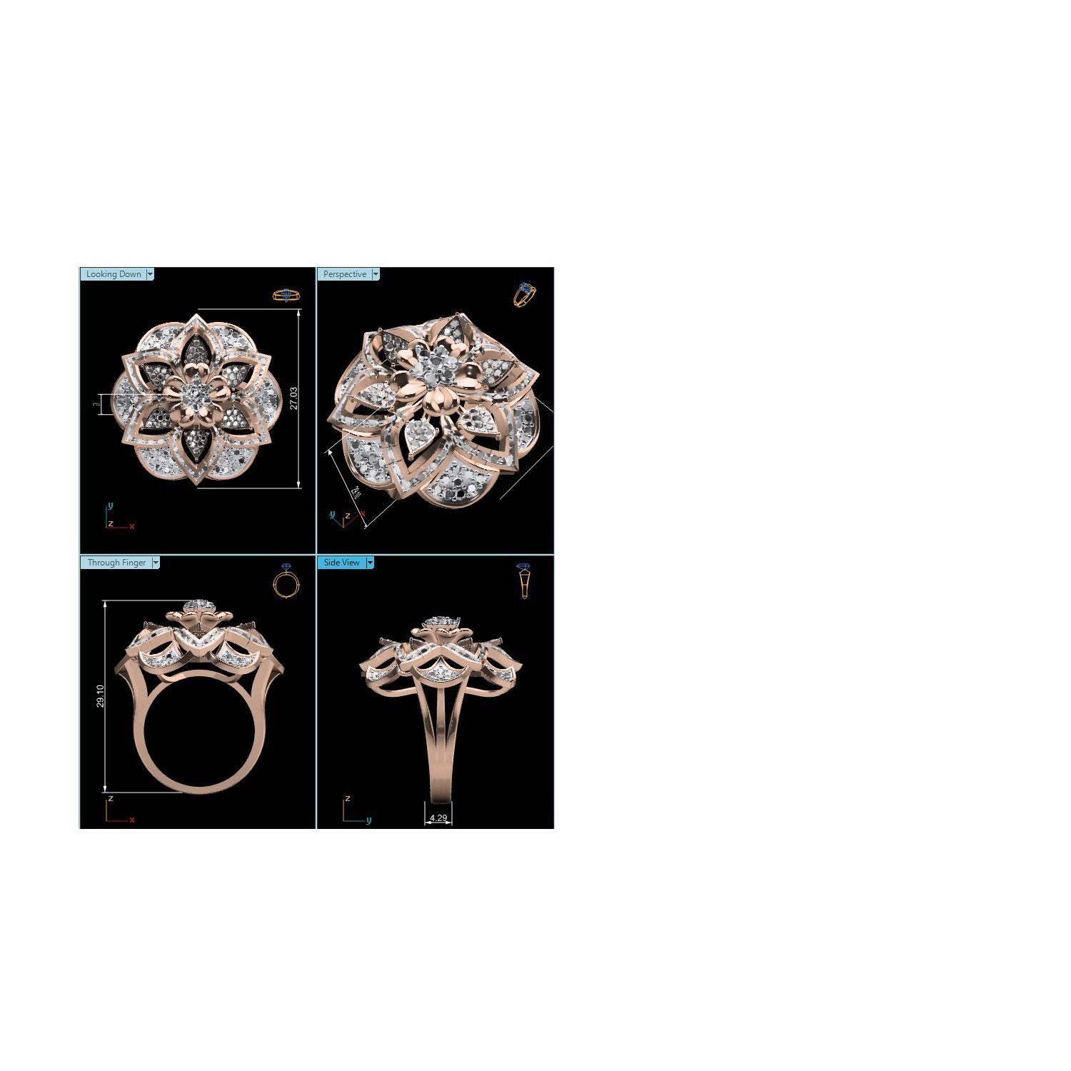 Ring - 1451 3D print model_4