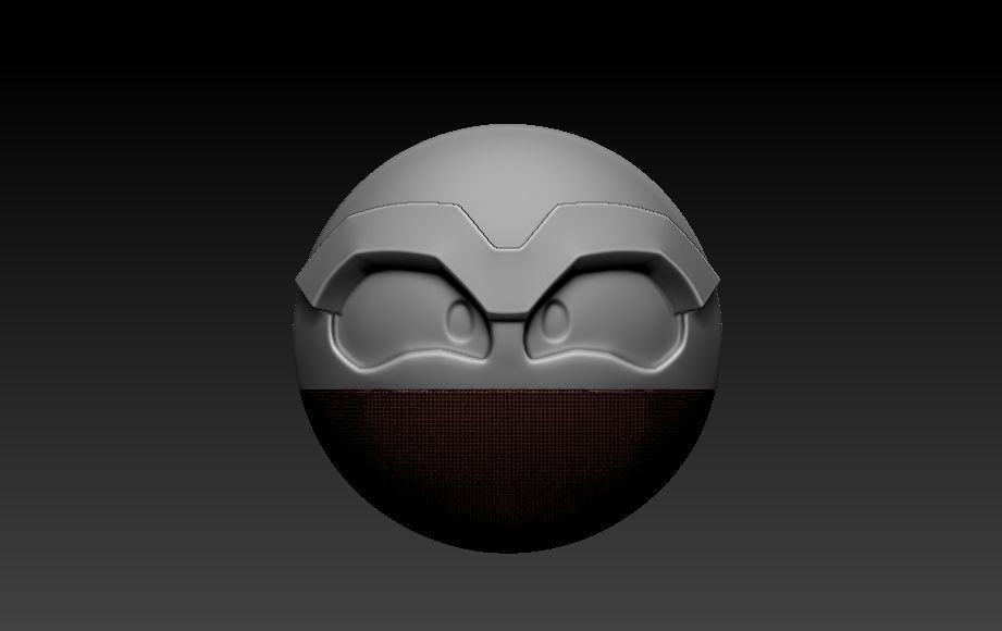 Voltorb power rangers helmet 3D print model_7
