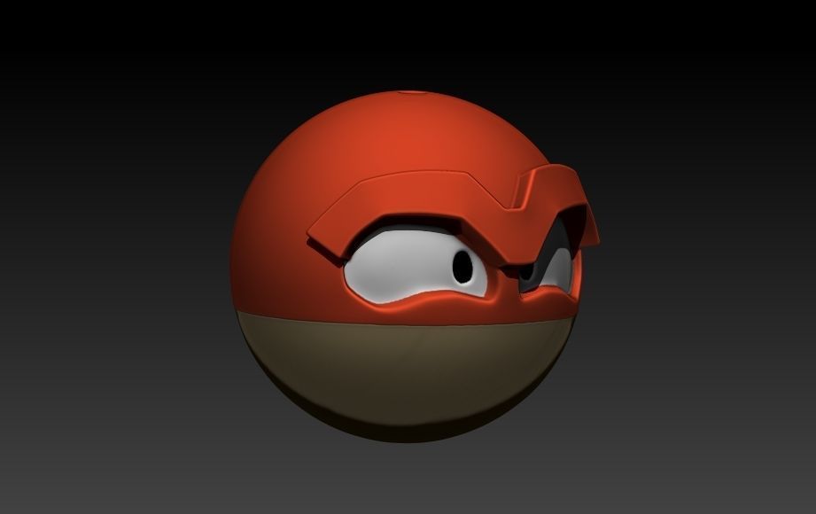 Voltorb power rangers helmet 3D print model_1
