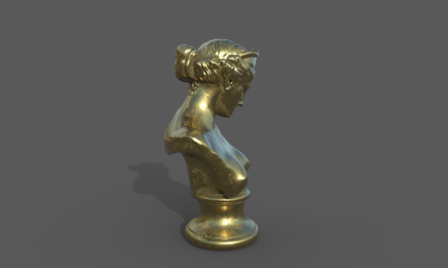 Bust of the Venus de Capua Low-poly 3D model_23