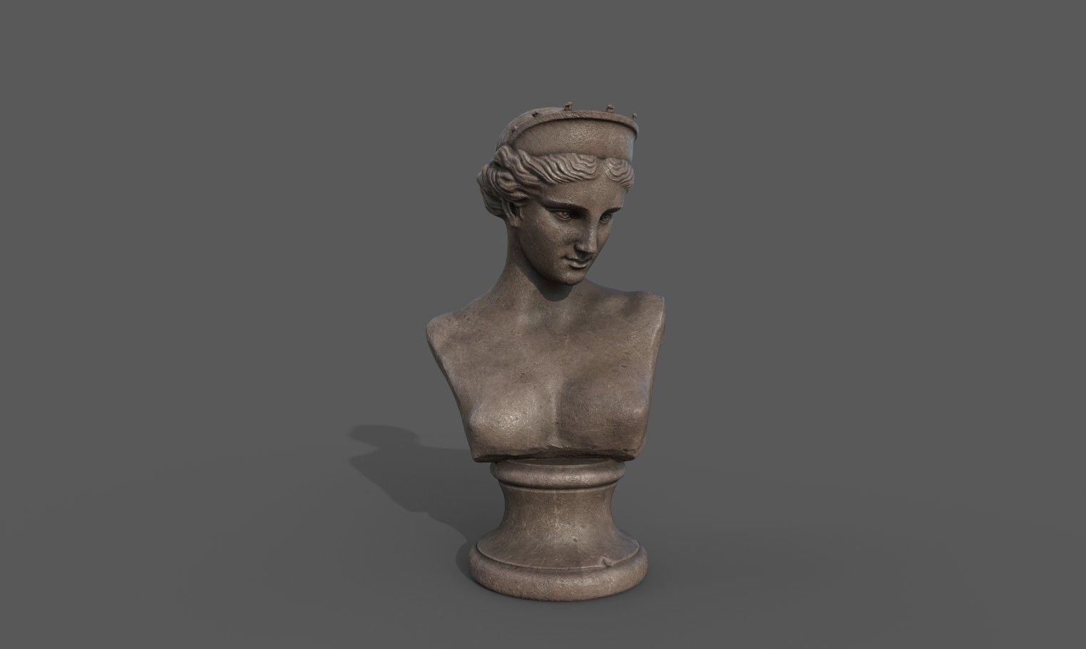 Bust of the Venus de Capua Low-poly 3D model_1