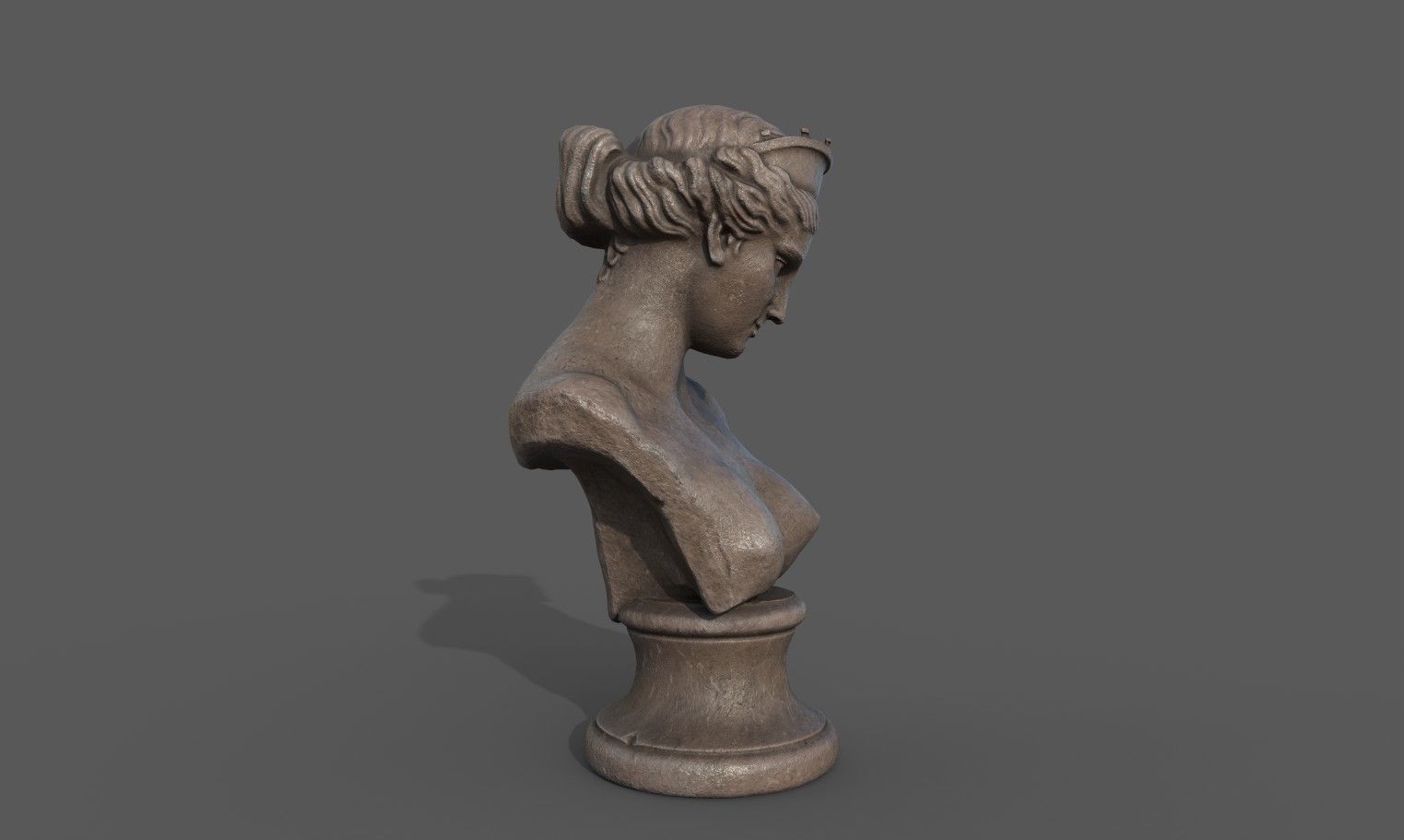 Bust of the Venus de Capua Low-poly 3D model_6