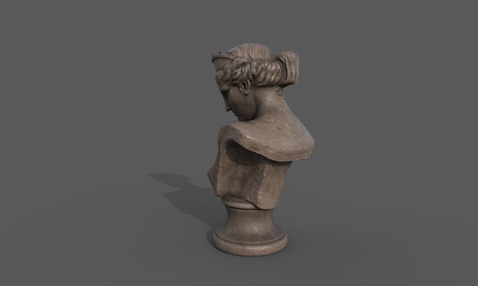 Bust of the Venus de Capua Low-poly 3D model_4