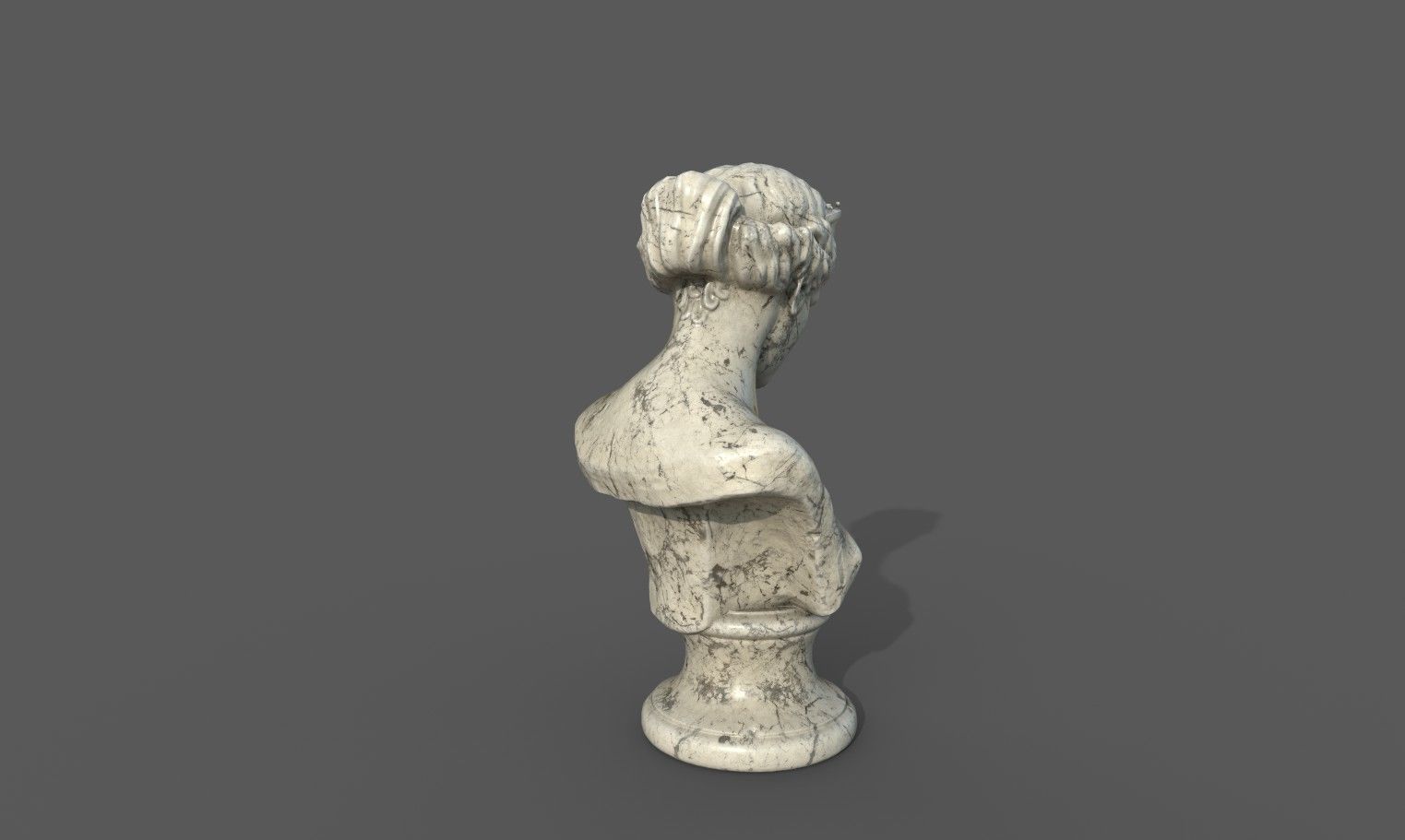 Bust of the Venus de Capua Low-poly 3D model_18