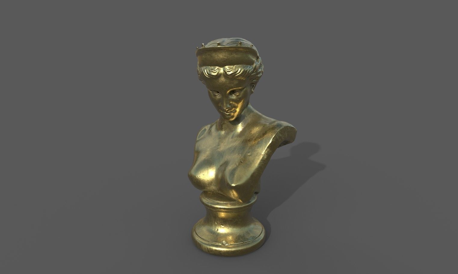 Bust of the Venus de Capua Low-poly 3D model_20