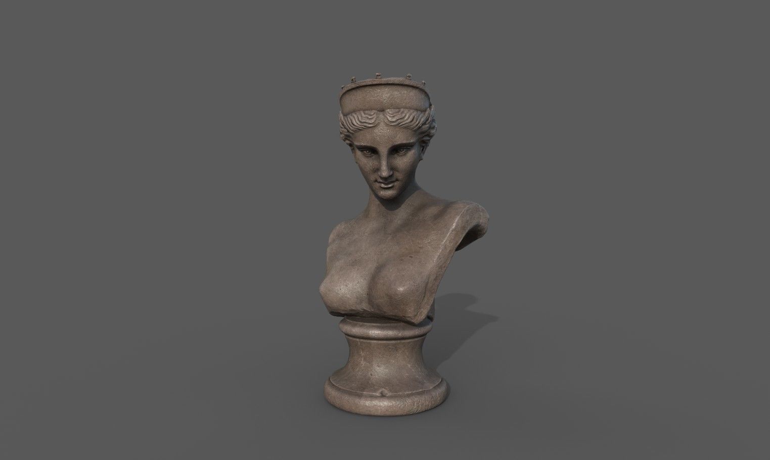 Bust of the Venus de Capua Low-poly 3D model_2