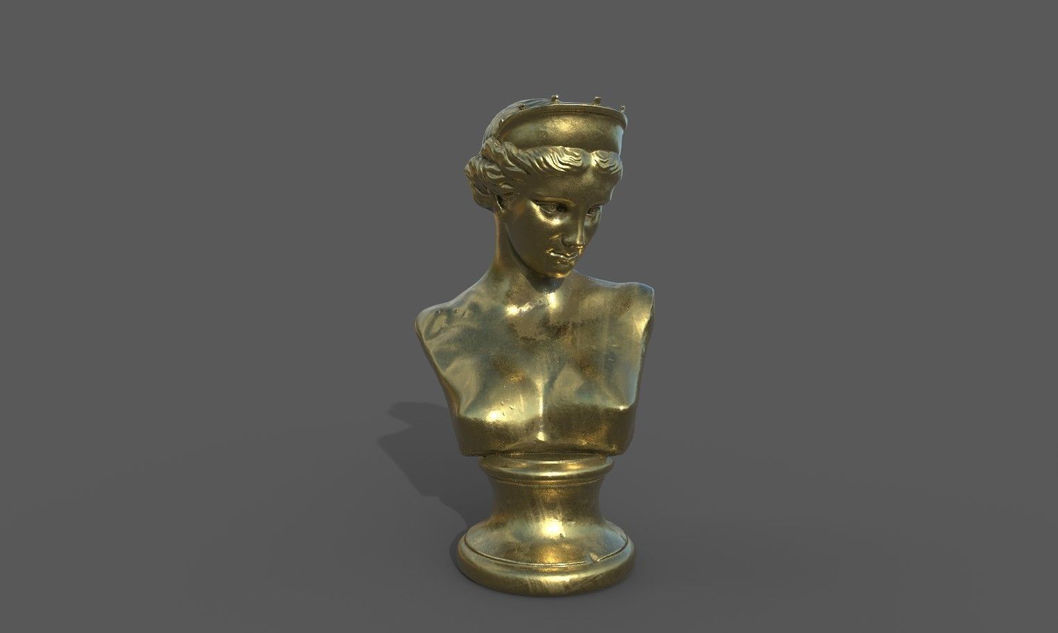 Bust of the Venus de Capua Low-poly 3D model_19