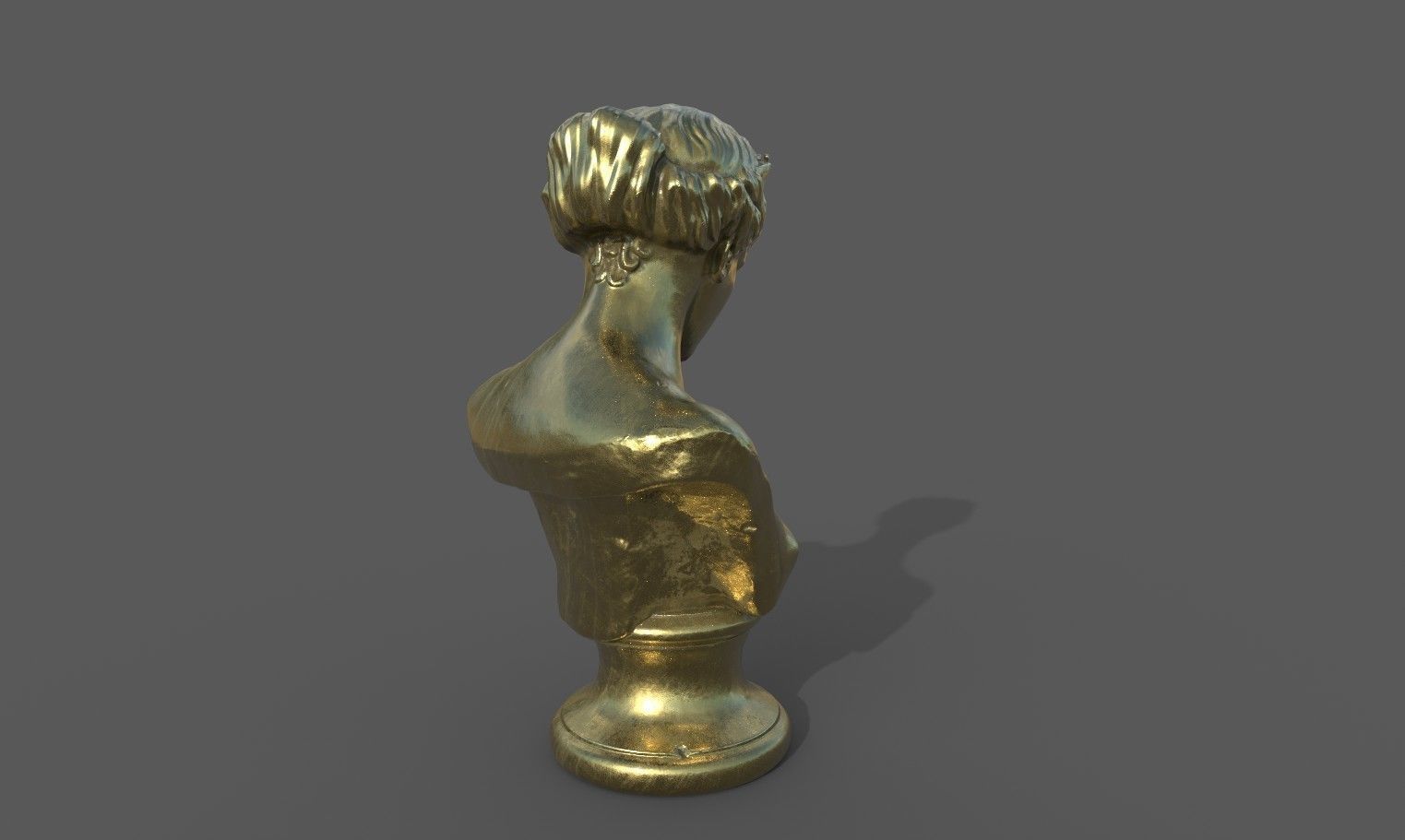 Bust of the Venus de Capua Low-poly 3D model_22