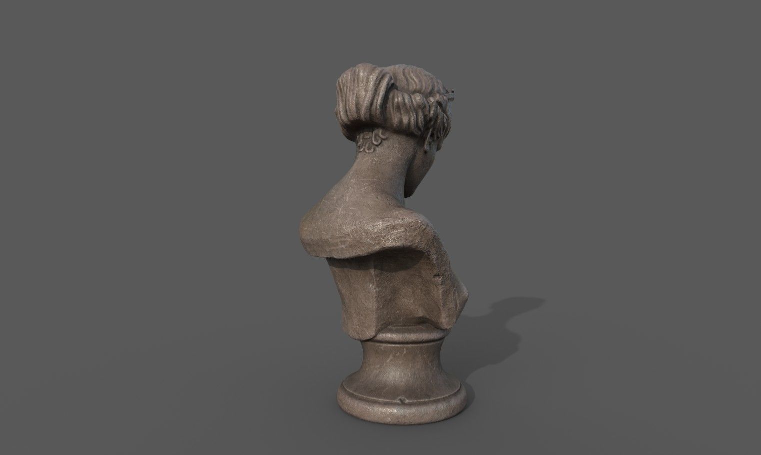 Bust of the Venus de Capua Low-poly 3D model_5