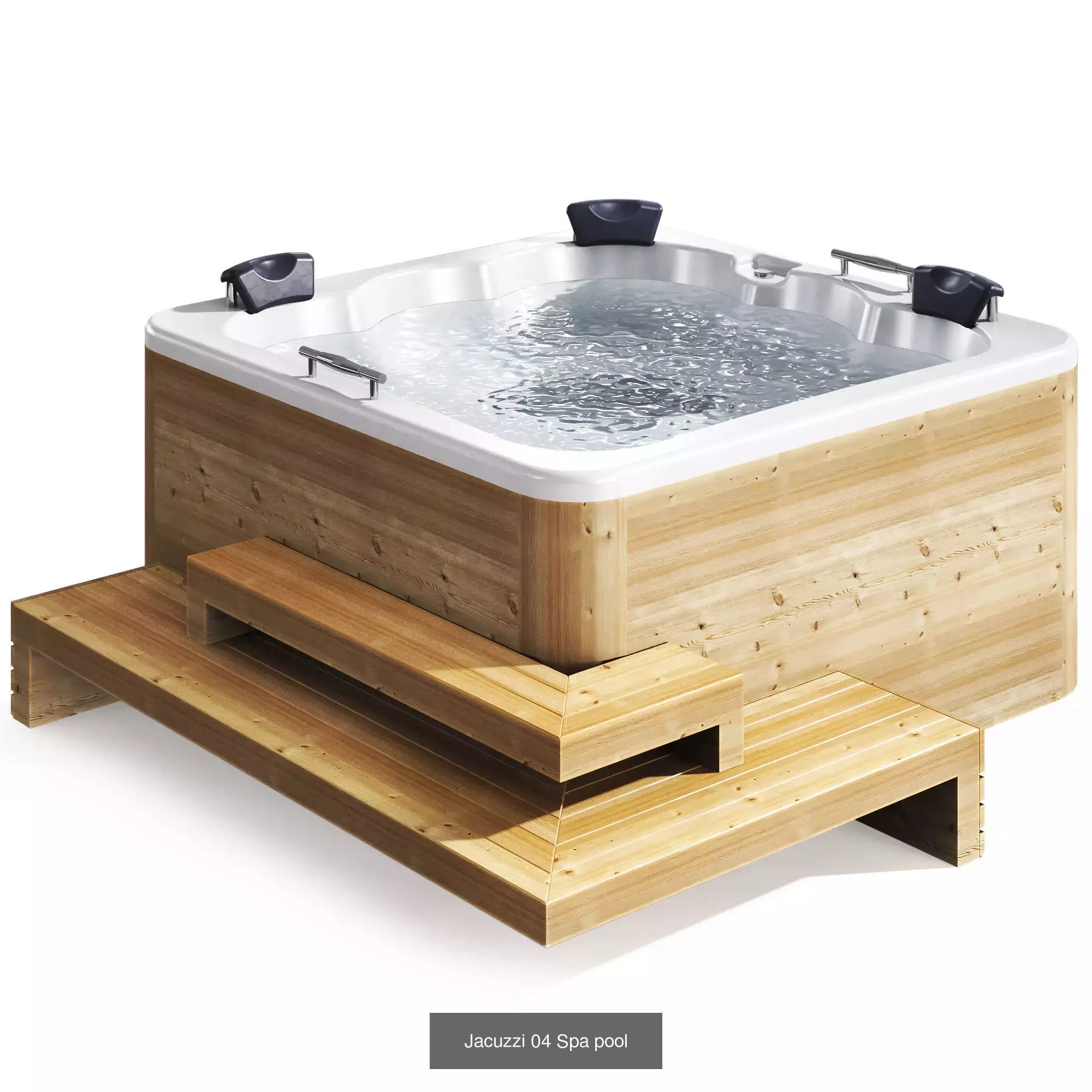 sauna - bathroom- Spa Set 01 3D Model Collection_2