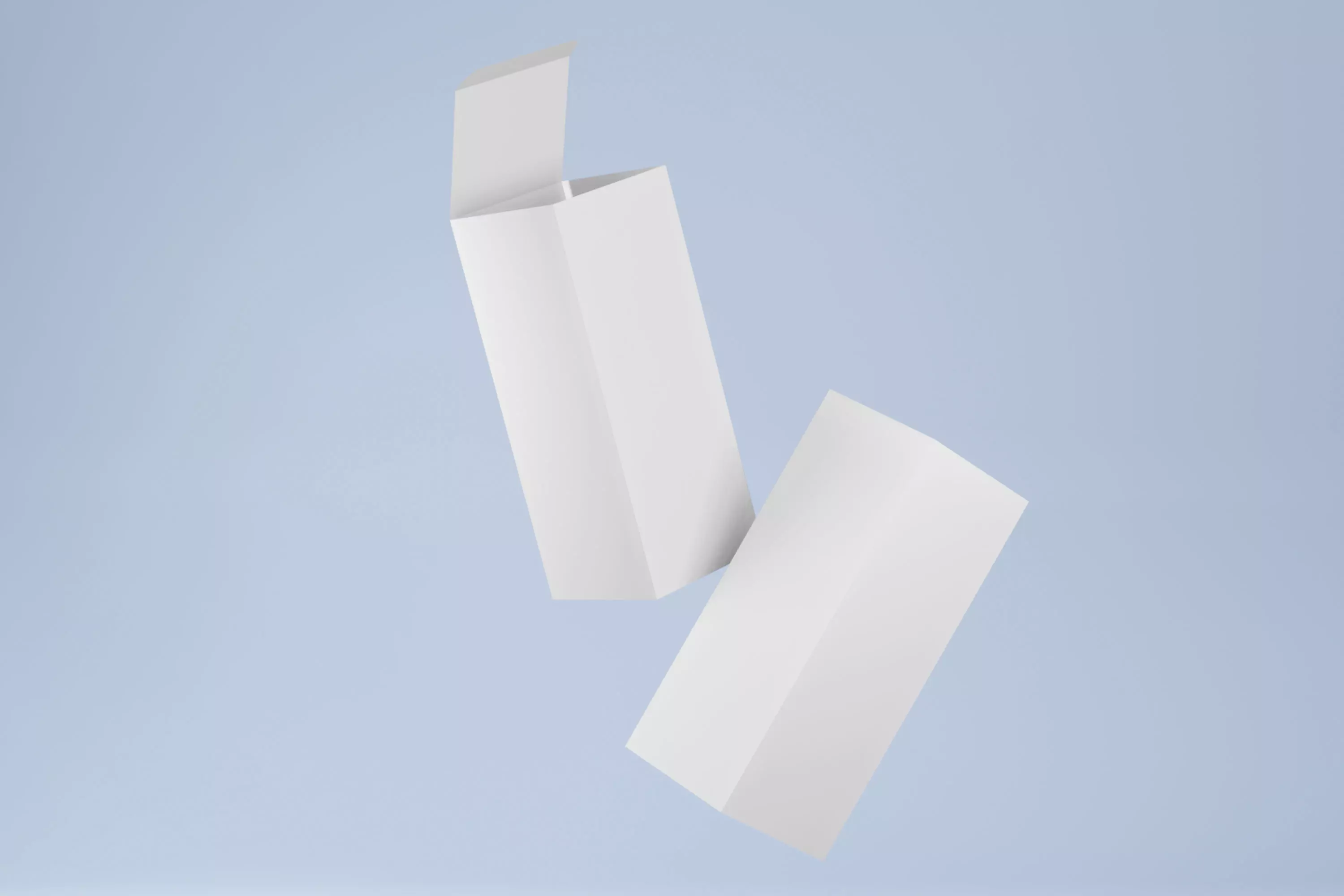tall white boxes packaging Free 3D model_0