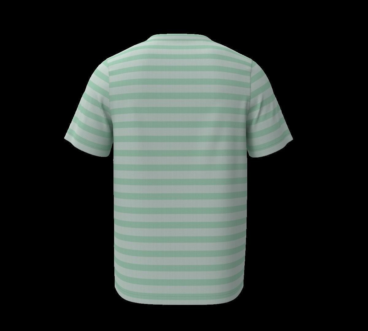 Tshirt low poly quad mash game ready AR VR Low-poly 3D model_6