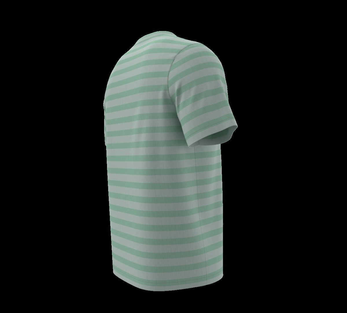Tshirt low poly quad mash game ready AR VR Low-poly 3D model_7