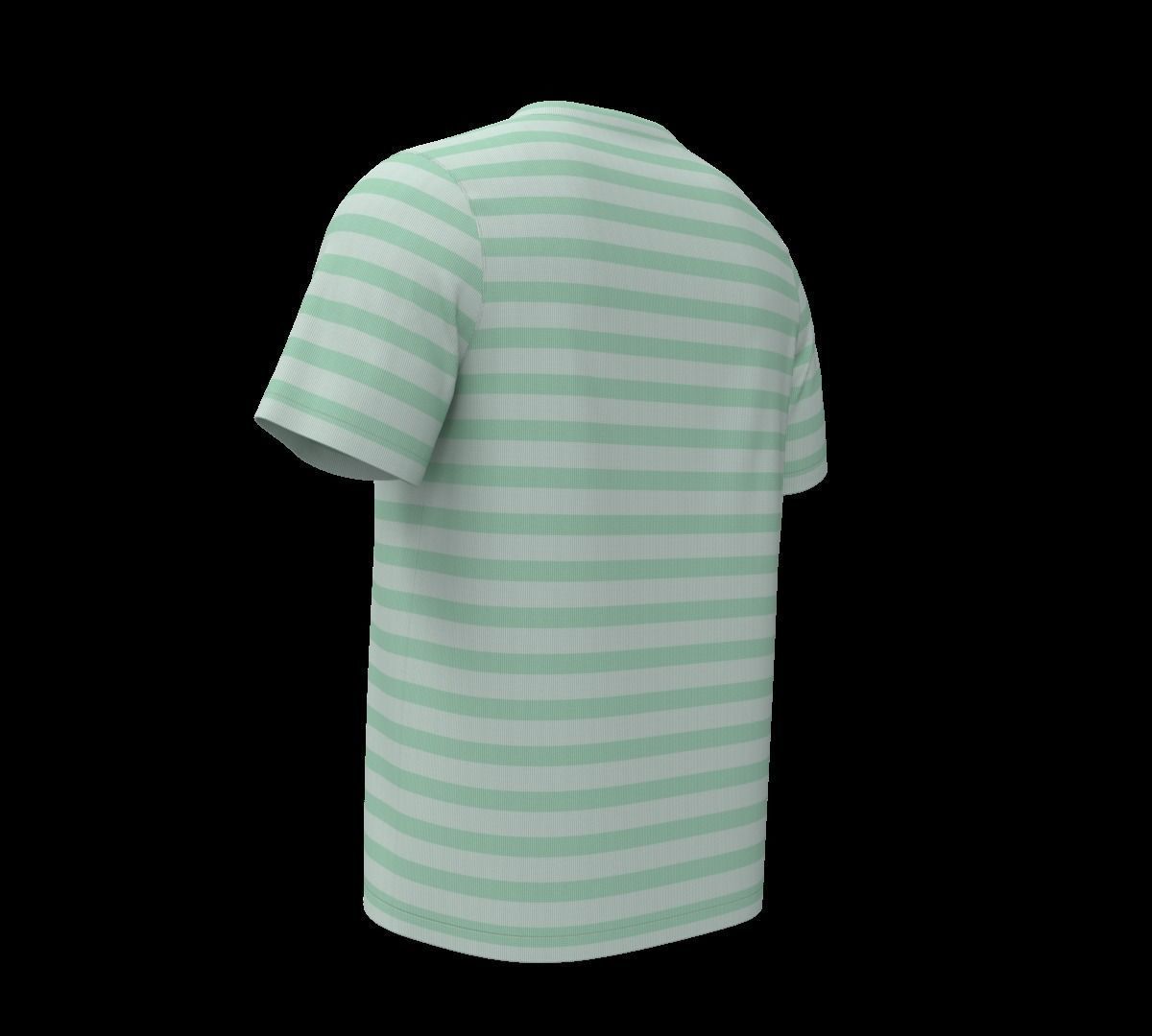 Tshirt low poly quad mash game ready AR VR Low-poly 3D model_5