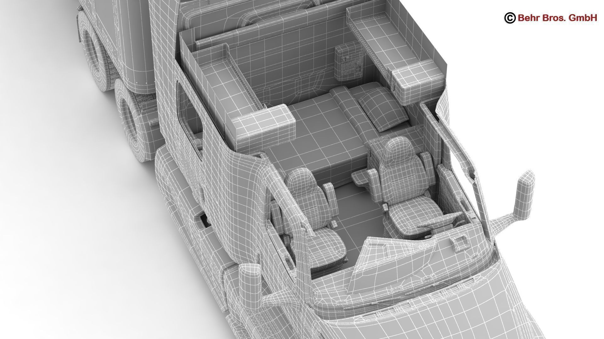 Generic US Truck 3D model_32