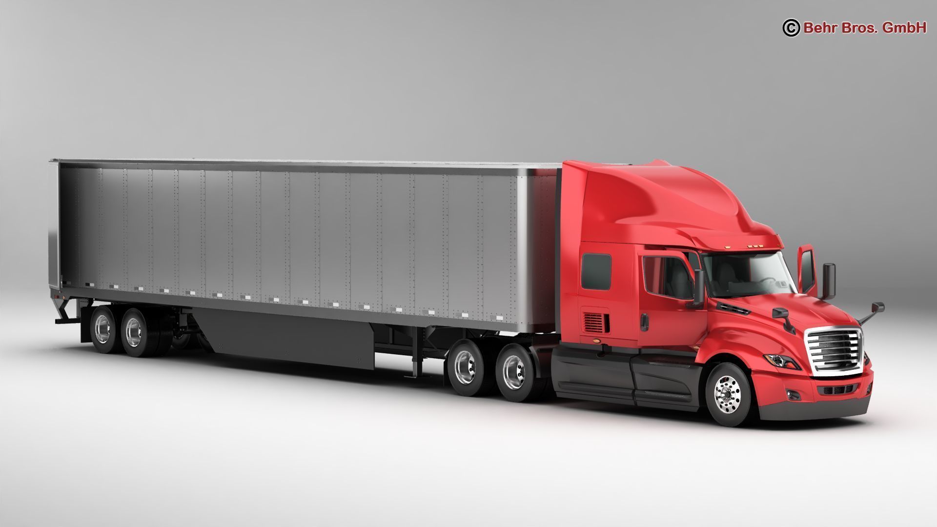Generic US Truck 3D model_2