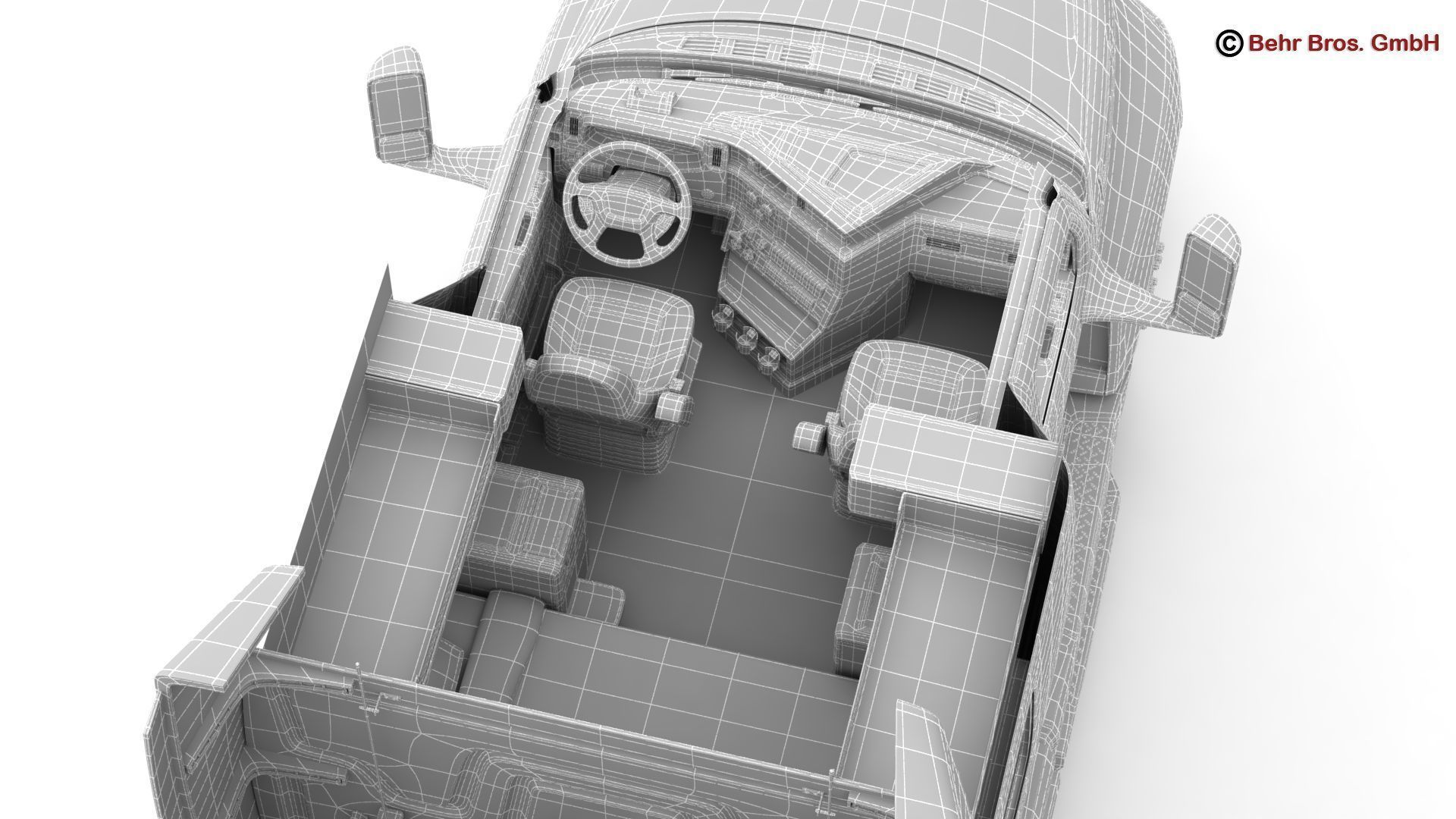 Generic US Truck 3D model_33