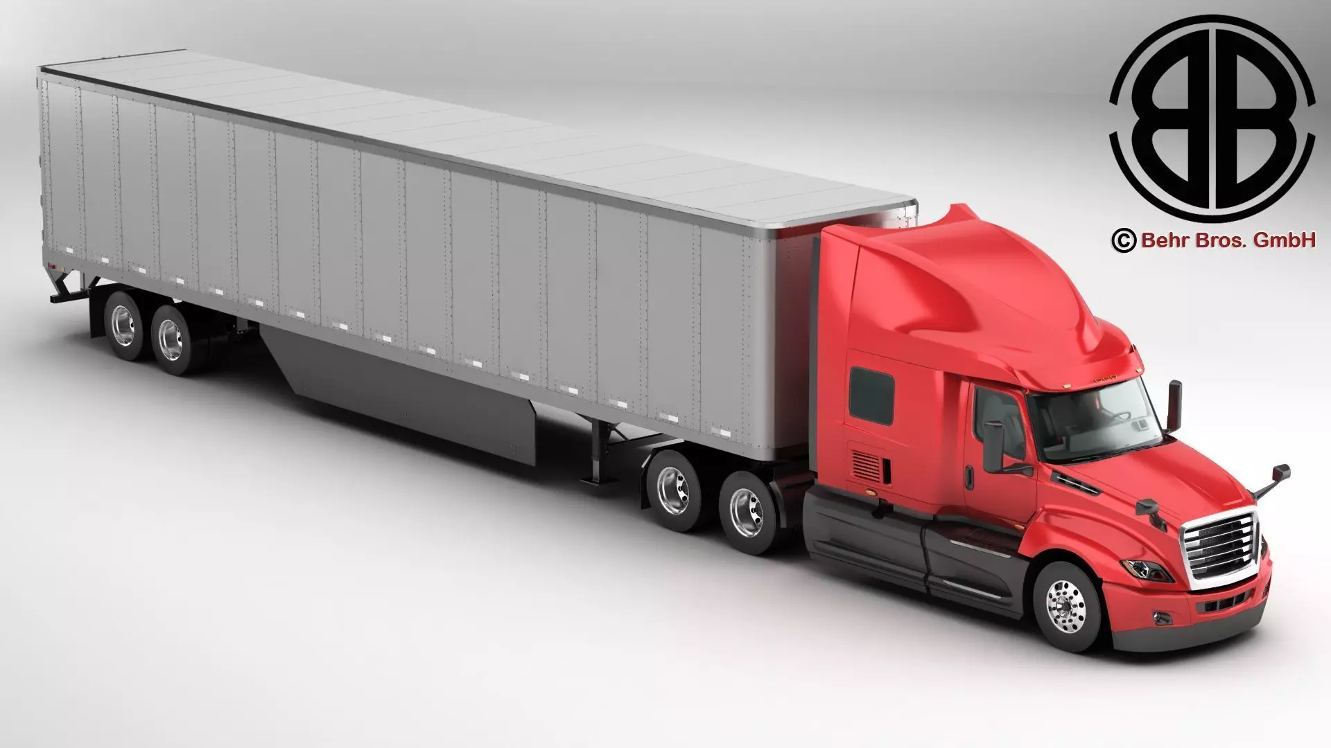 Generic US Truck 3D model_0