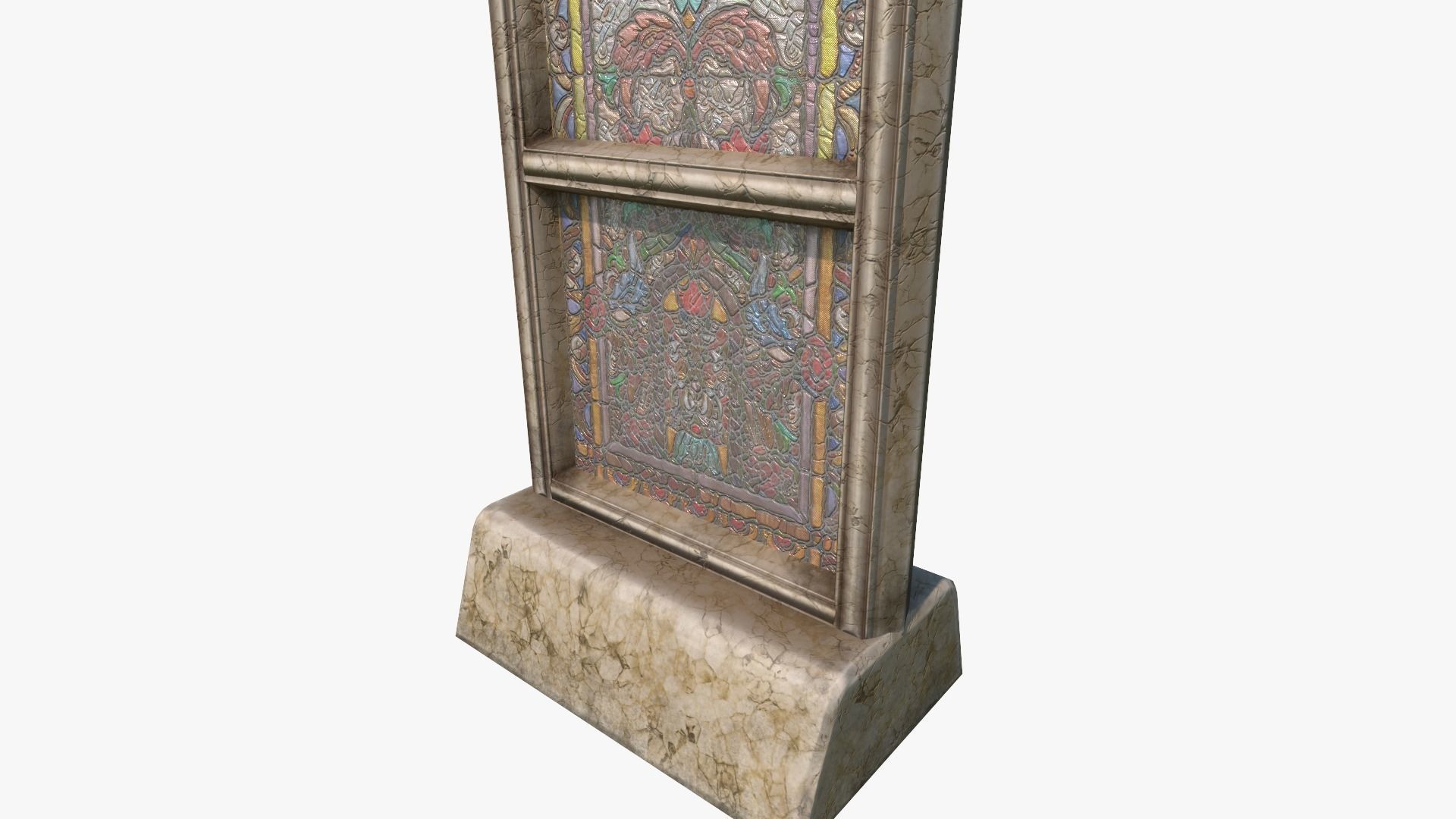 Stained Glass Church Window Low-poly 3D model_13