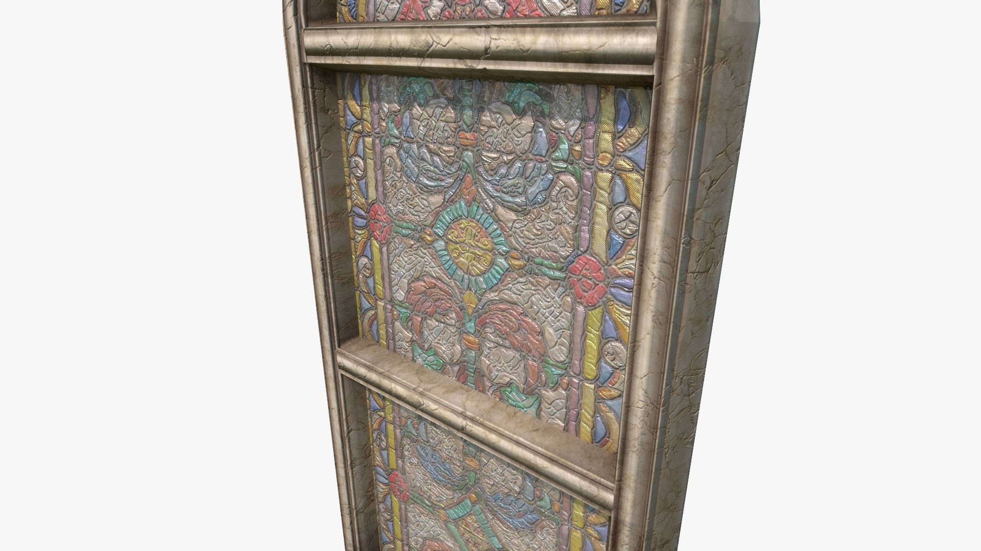 Stained Glass Church Window Low-poly 3D model_12