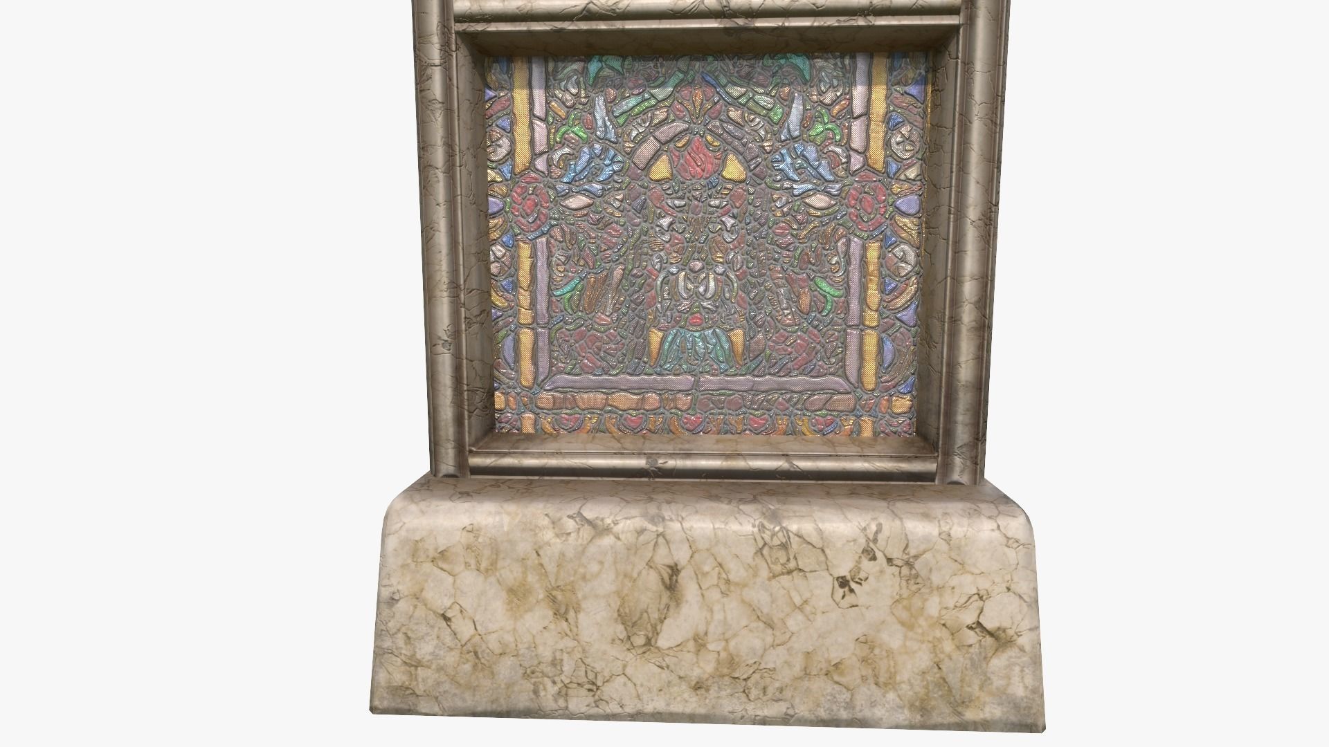 Stained Glass Church Window Low-poly 3D model_14