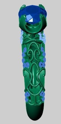 solitaire ring 3D print model_31