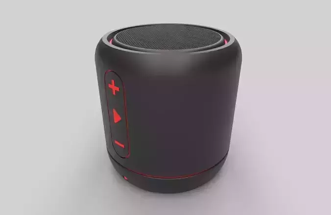 Wireless Bluetooth Speaker M2 Low-poly 3D model