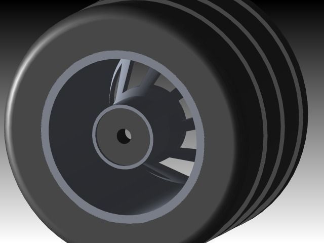 toy wheel Free 3D model_2