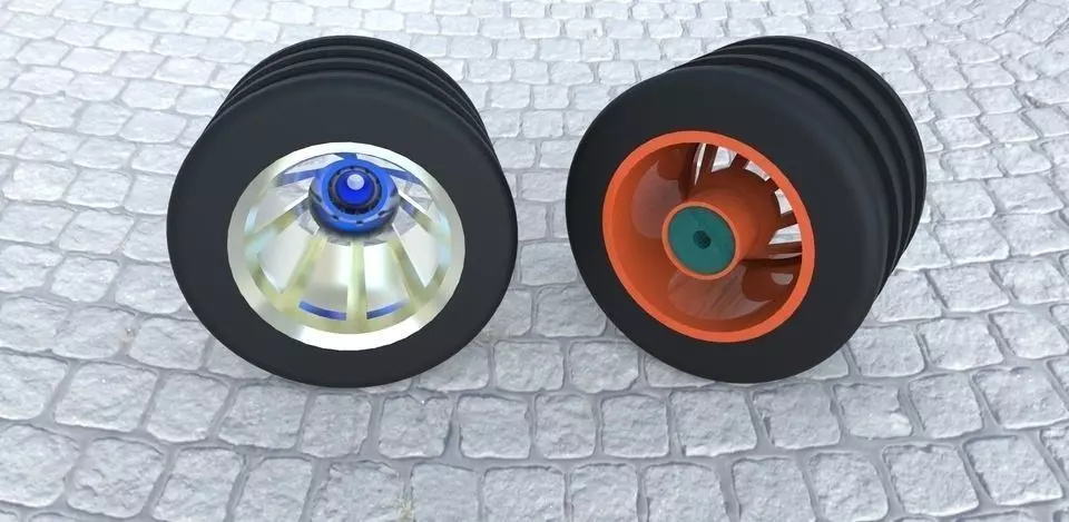 toy wheel Free 3D model_0