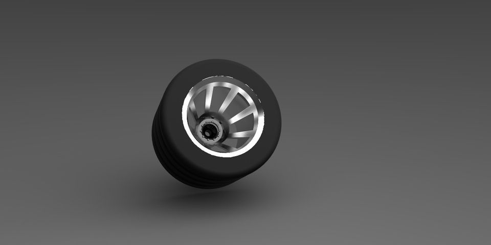 toy wheel Free 3D model_1