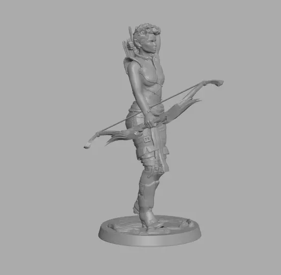 Half Wood Elf Archer Free 3D print model_0