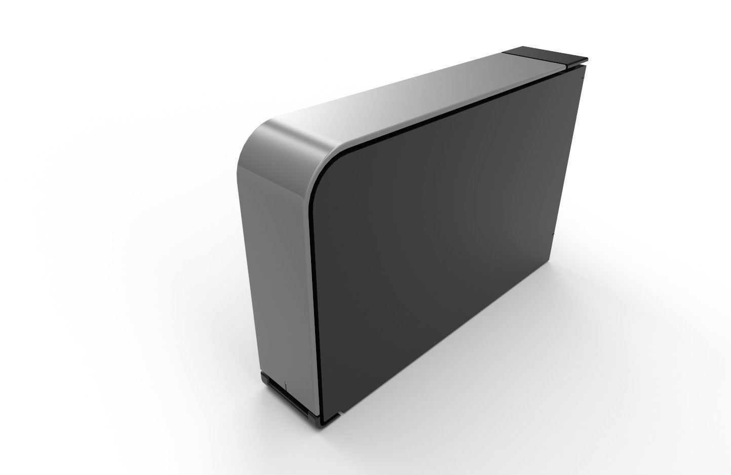 External Hard Drive M1 Low-poly 3D model_1