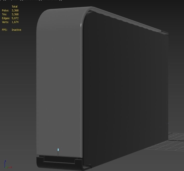 External Hard Drive M1 Low-poly 3D model_10