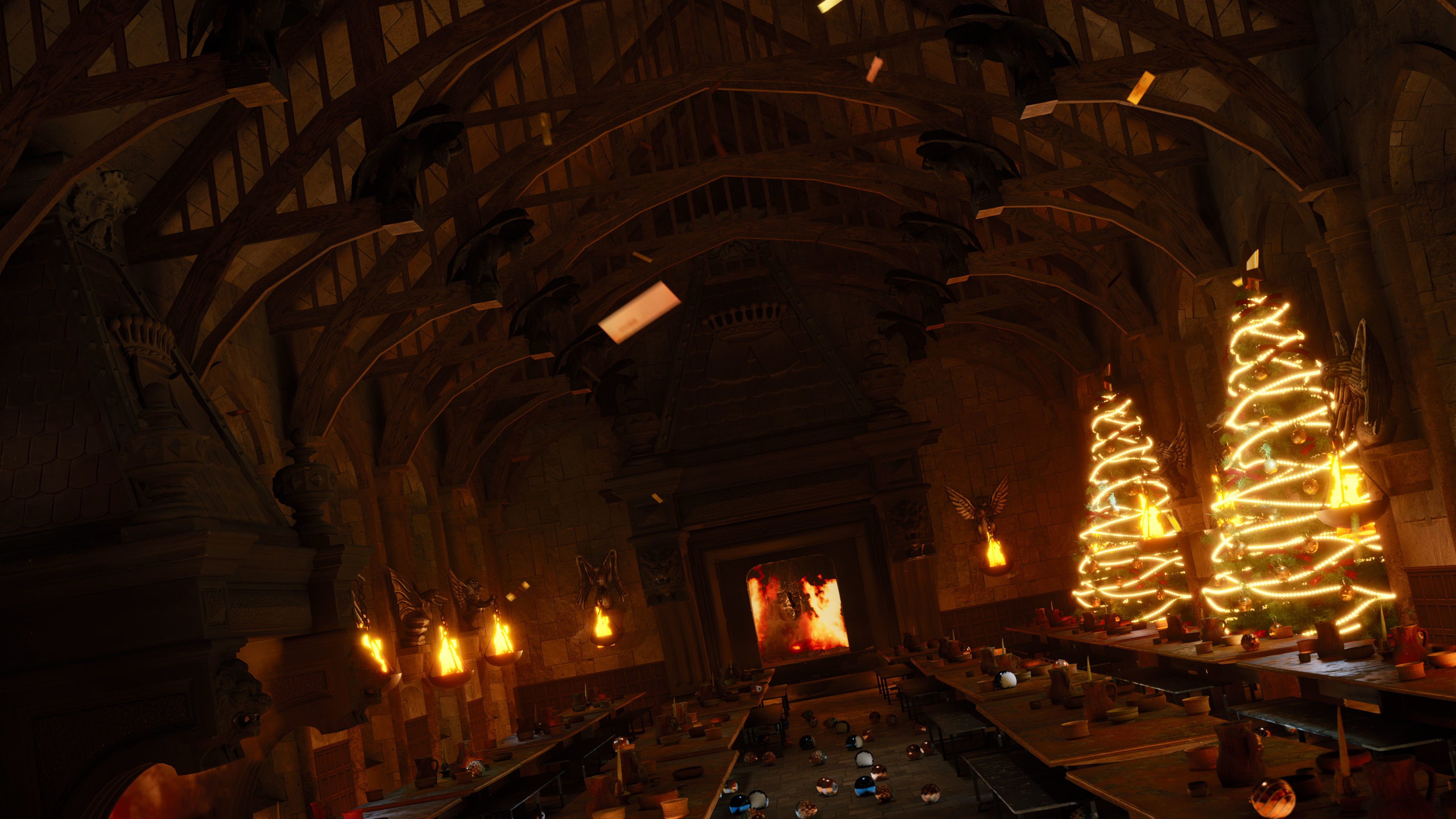Christmas In Hogwarts Low-poly 3D model_6