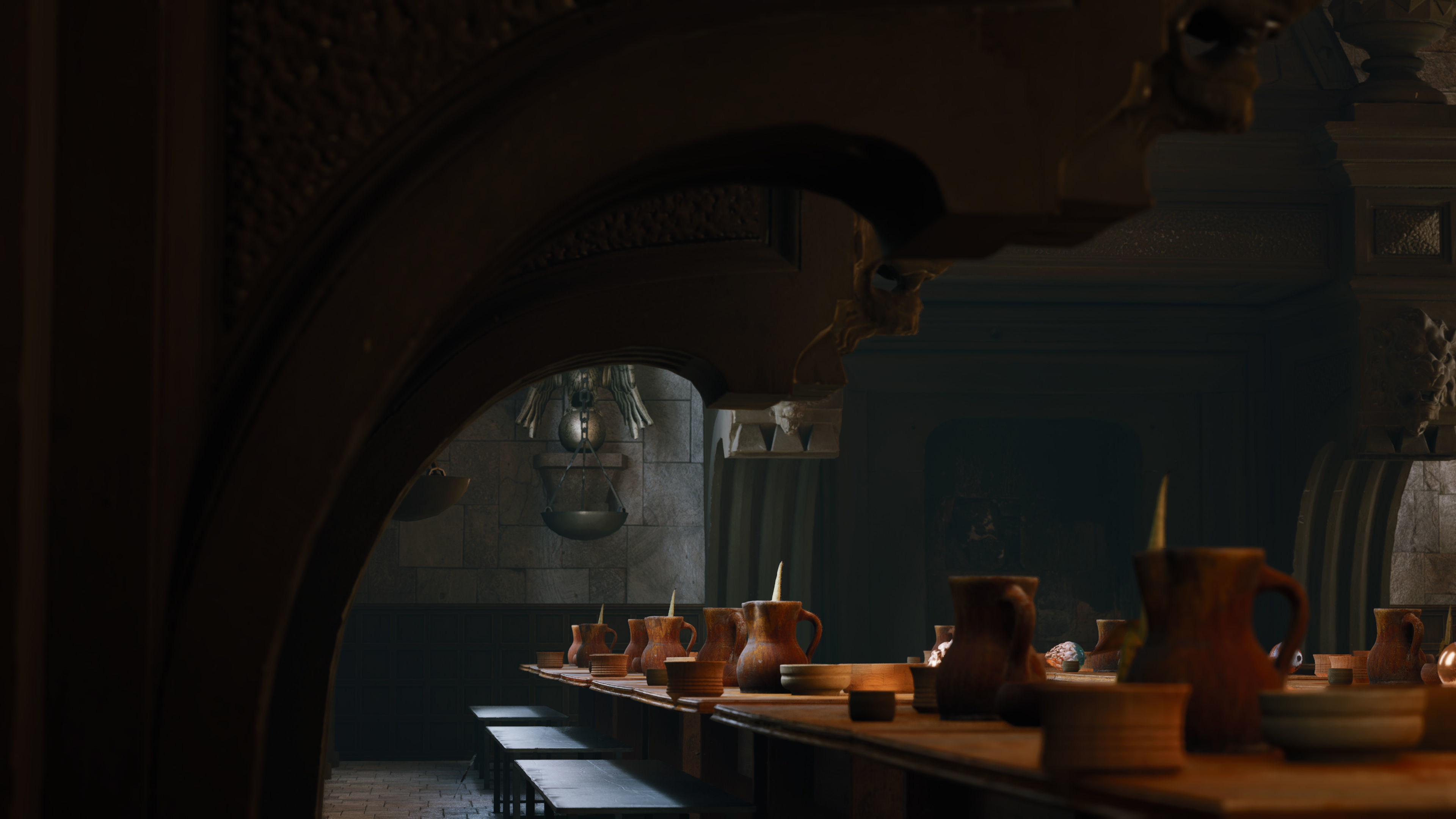 Christmas In Hogwarts Low-poly 3D model_8