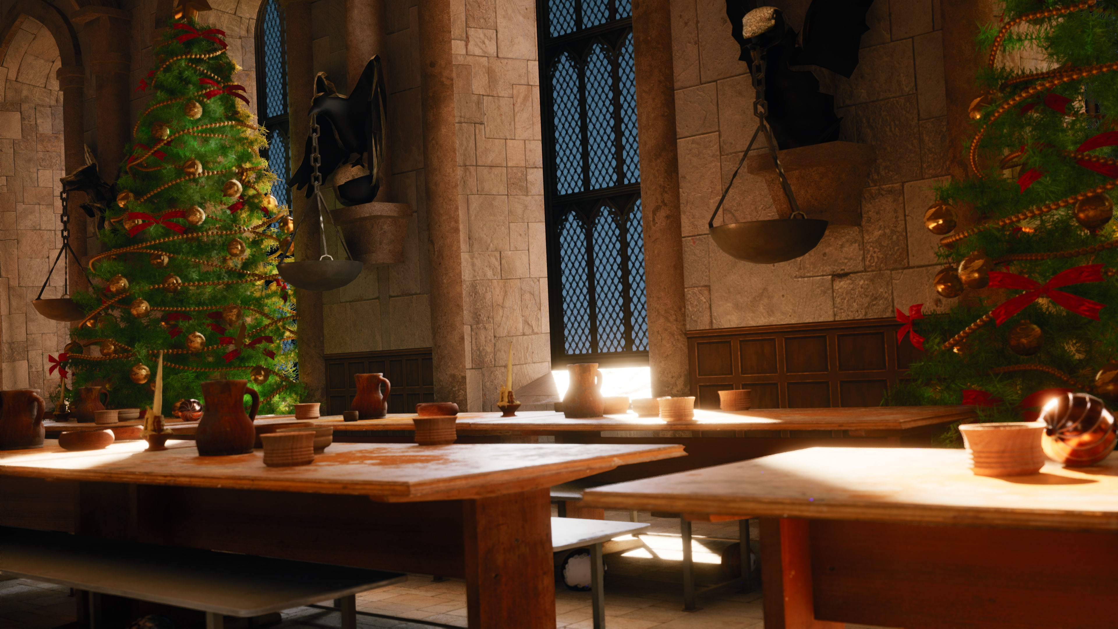 Christmas In Hogwarts Low-poly 3D model_7