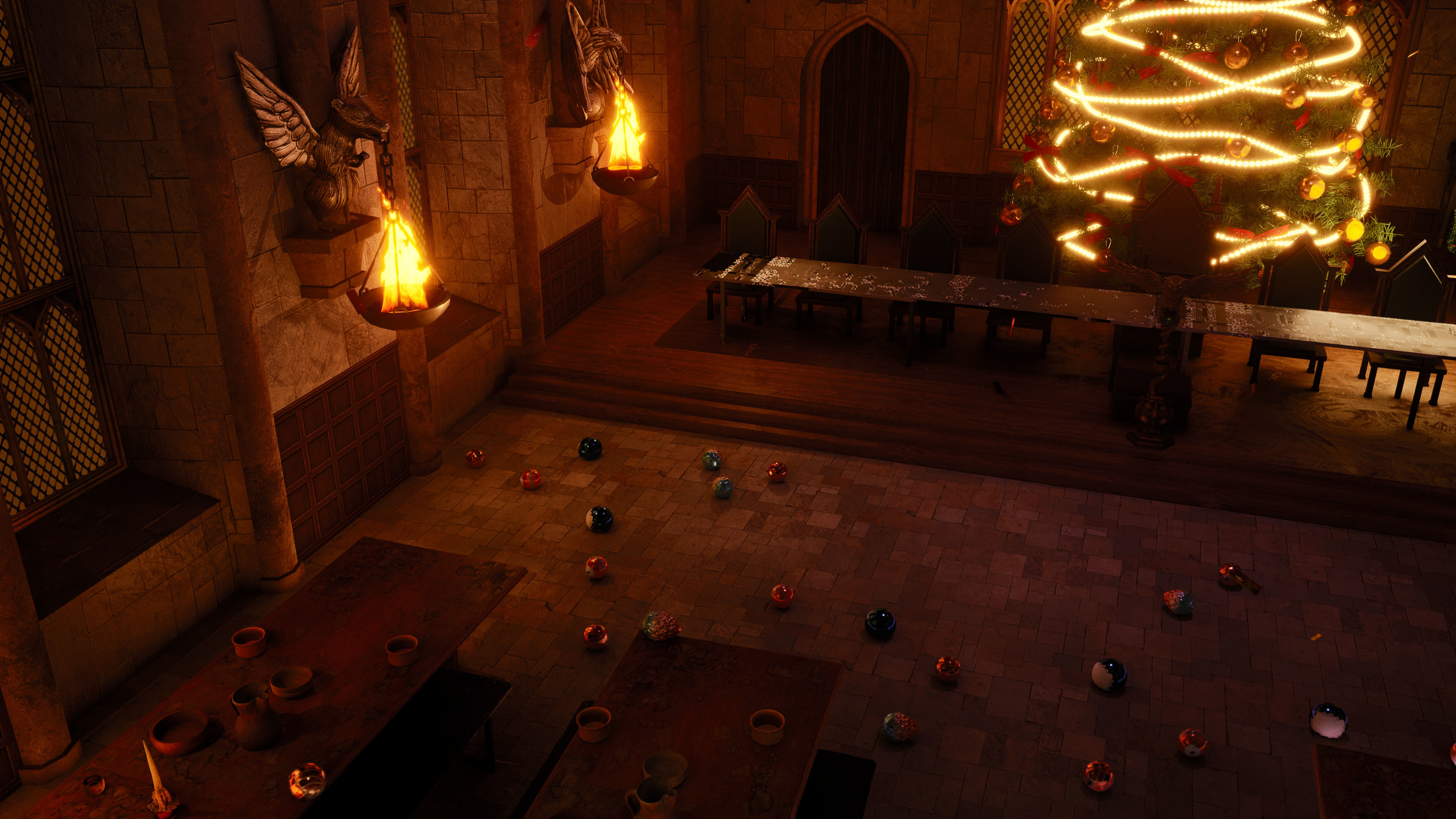 Christmas In Hogwarts Low-poly 3D model_11