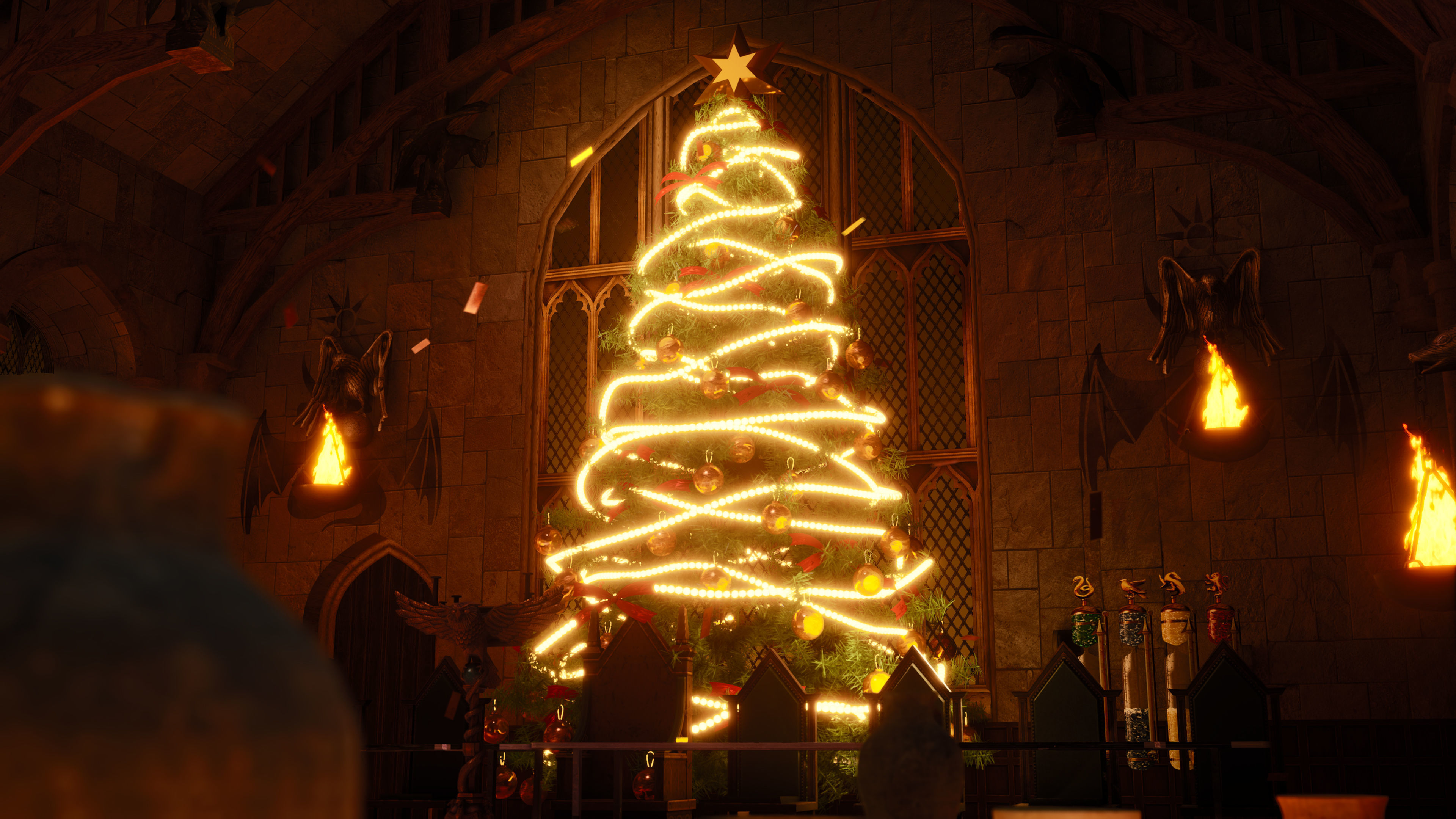 Christmas In Hogwarts Low-poly 3D model_10
