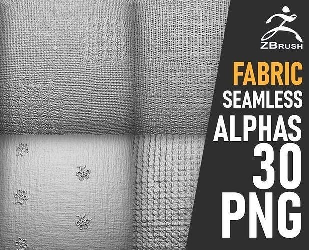 Fabric Alphas Vol 9 for ZBrush 3D model