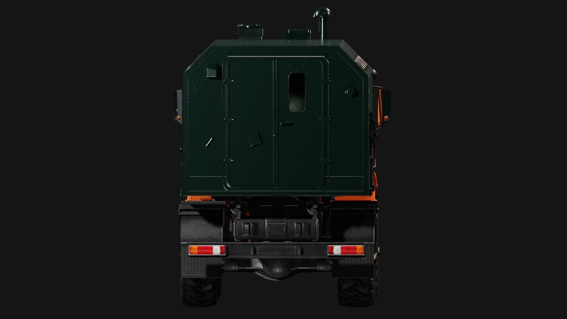 Kamaz Truck Low-poly 3D model_4