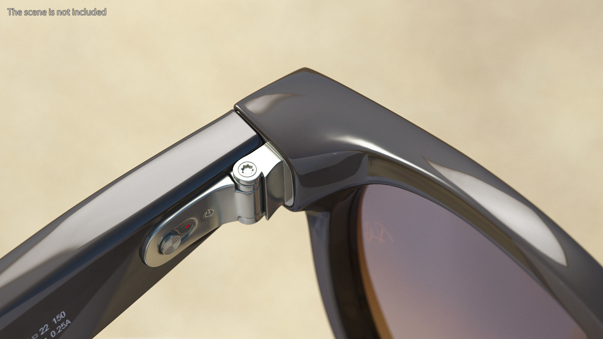 Ray Ban Stories Round Smart Glasses Brown 3D model_5