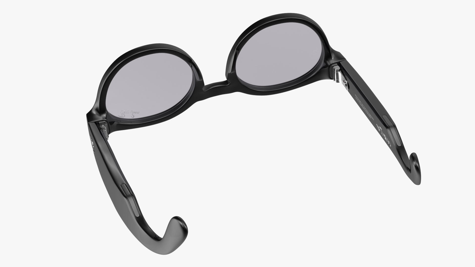 Ray Ban Stories Round Smart Glasses Brown 3D model_11