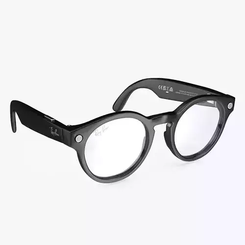 Ray Ban Stories Round Smart Glasses Brown 3D model