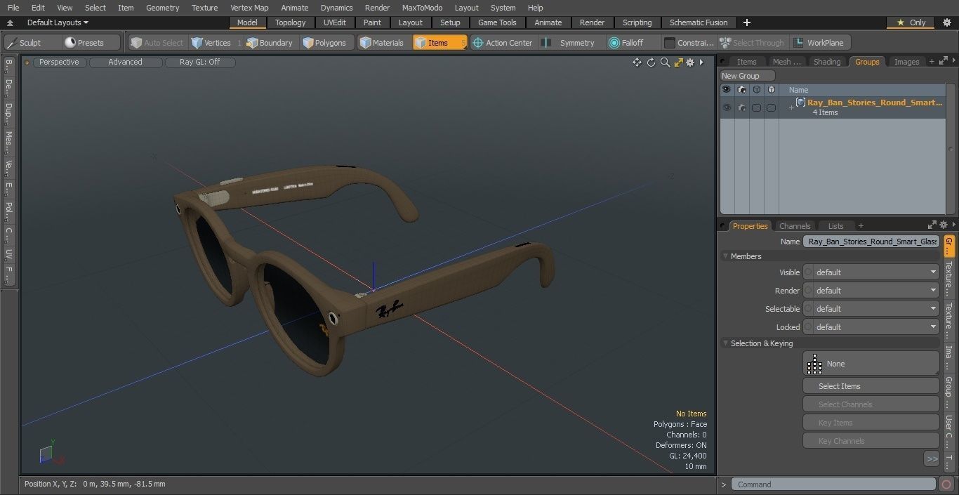 Ray Ban Stories Round Smart Glasses Brown 3D model_32
