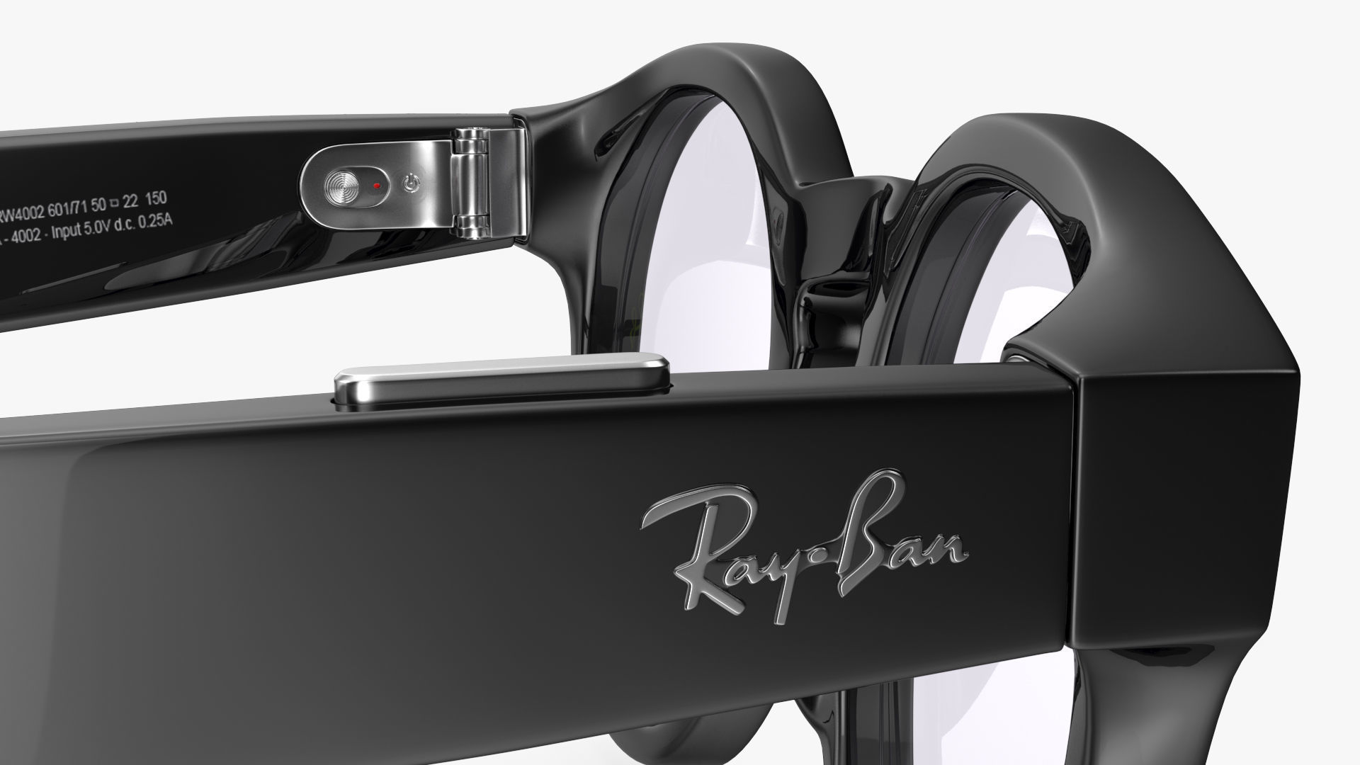 Ray Ban Stories Round Smart Glasses Brown 3D model_13