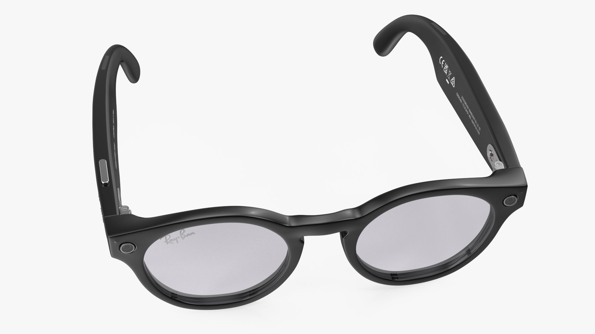 Ray Ban Stories Round Smart Glasses Brown 3D model_8