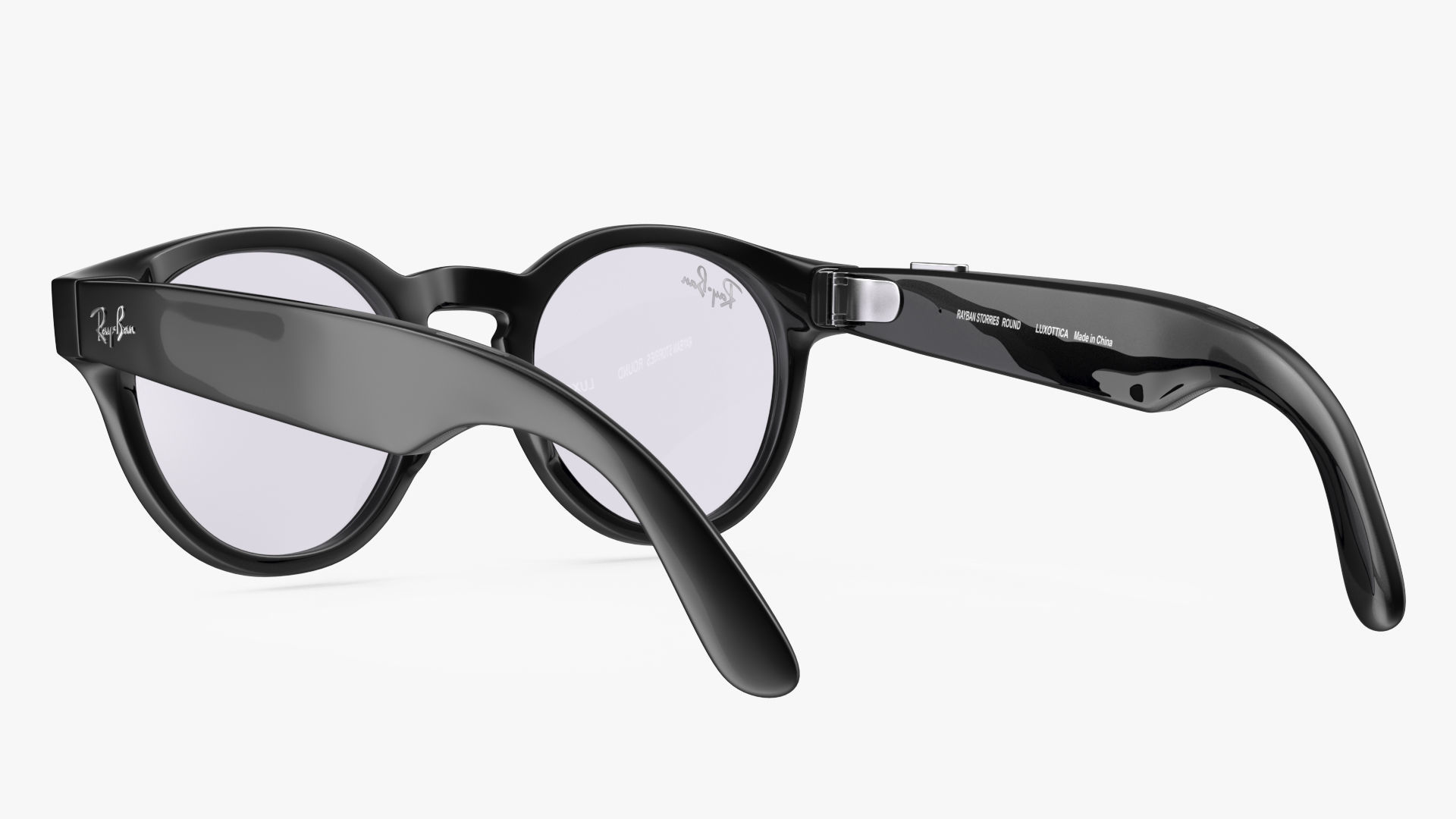 Ray Ban Stories Round Smart Glasses Brown 3D model_9