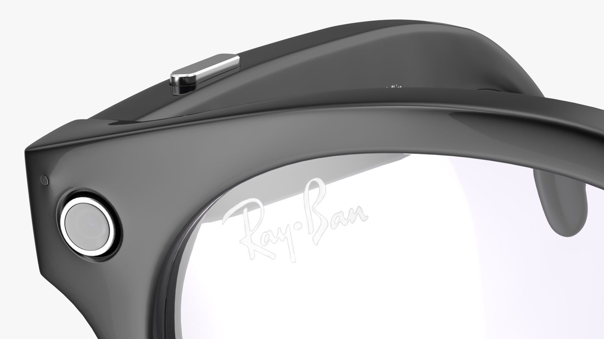 Ray Ban Stories Round Smart Glasses Brown 3D model_14