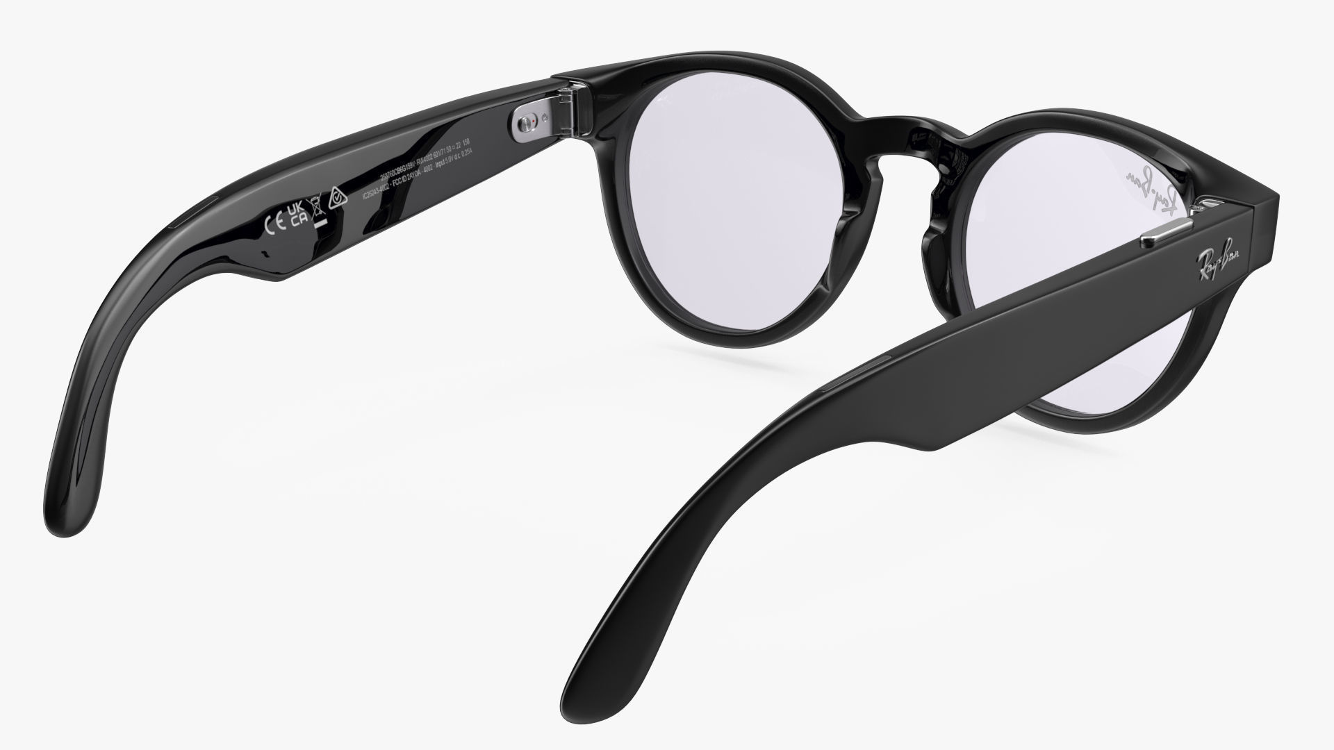 Ray Ban Stories Round Smart Glasses Brown 3D model_7