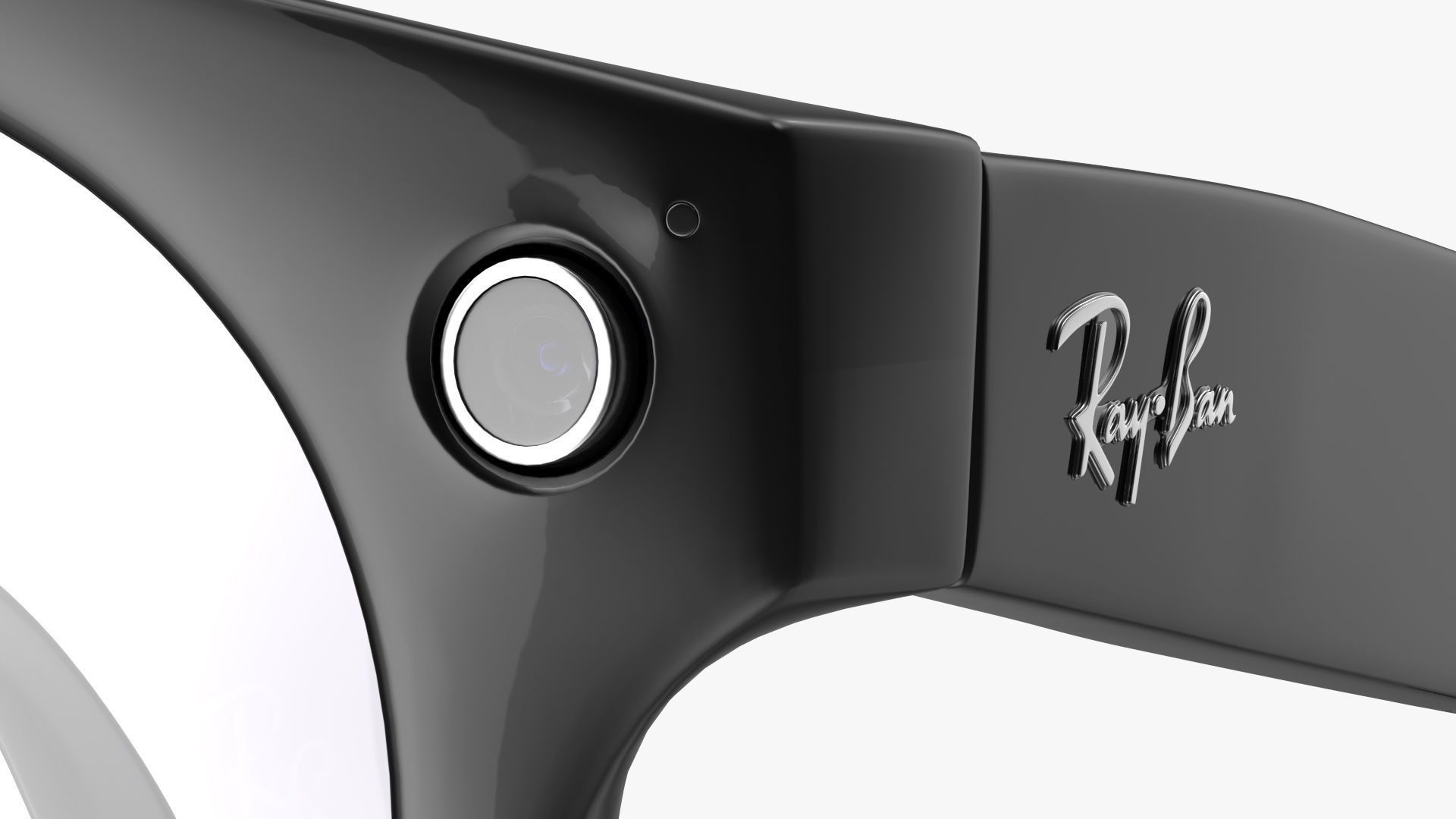 Ray Ban Stories Round Smart Glasses Brown 3D model_16